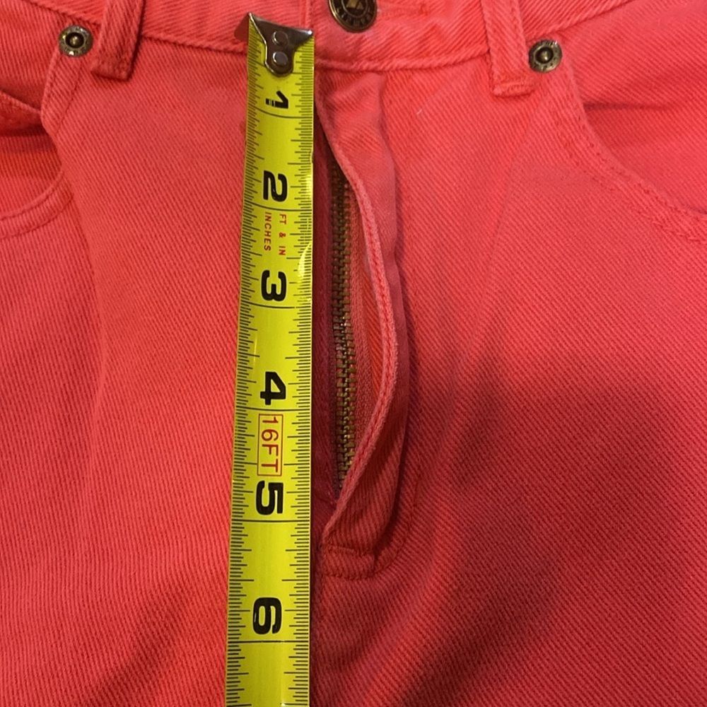 Vintage Lizwear Petite Size 2 Coral Straight Leg Jeans - Picture 14 of 16
